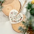 thumbnail image 5 of ViciArt Joy to the Toys Ceramic Heart Ornament – Holiday Christmas Tree Decor with Vintage Toy, 5 of 5