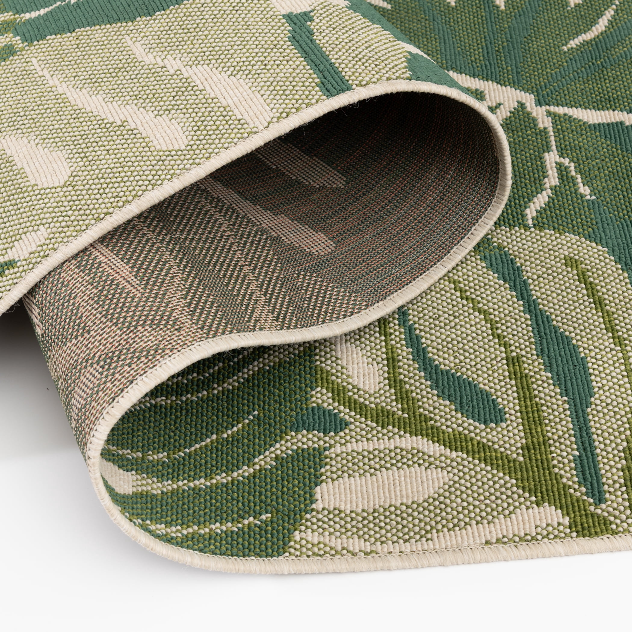 Mainstays Monstera Palm Outdoor Rug, 7'x10'