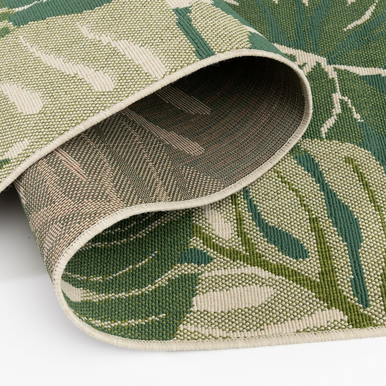 No.576 オーダーマスク　ハワイアン　モンステラ　ホヌ　カメ　グリーン Mainstays Monstera Palm Outdoor Rug, 7'x10' - Walmart.com