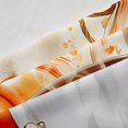 thumbnail image 4 of Erosebridal Pumpkin Coffee Shower Curtain 72Wx78L,Cozy Fall Bath Curtain,Orange White, 4 of 6
