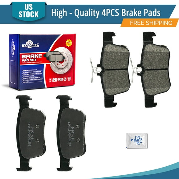 YXPCARS BD1878: 4PCS Rear Ceramic Brake Pads Set for Honda Civic 2016-2023 Acura RDX 2019-2021