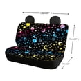 thumbnail image 4 of CHAQLIN Moon and Star Pattern Stretch Rear Bench Seat Covers for Auto Car Interior, Non-Slip Bench Seat Bottom Cushions Dustproof Seat Cushions, 4 of 4