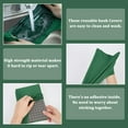 thumbnail image 5 of 2Pcs Stretchy Book Cover Protector Green Book Covers 7 x 13in Cloth Notebook Wrap Sleeve Up to 7 x 9in Stretchable Rectangle Reusable Washable Cover for DIY Hardcover Books Paperback Textbook, 5 of 5