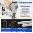 thumbnail image 3 of Woodpecker V1015 Pneumatic Picture Frame V Nailer Kit with 5/16'' V Nails × 4,000PCS, 3 of 5
