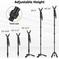 thumbnail image 3 of Trakiom Shooting Hunting Tripod 22.8-70 inch Tripod with Rotatable Removable Rubber Yoke Adjustable Shooting Pole for Shooting, Hunting, Outdoors, 3 of 11