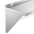 thumbnail image 3 of KUTLER 14" x 60" Stainless Steel Shelf, NSF Commercial Wall Mount Shelving w/ Backsplash, Floating Metal Mounted Shelves for Restaurant, Kitchen, Home, 3 of 7