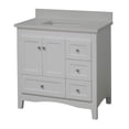 thumbnail image 3 of Abbey 36" Bathroom Vanity with White Cabinet and Quartz Top, 3 of 6