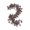 🍒 Wine_New#444, variant on Artificial Maple Leaf Letter S, Oversized 70-Inch, Boho Hanging Wall Decor for Fall, Halloween, Living Room, Wine