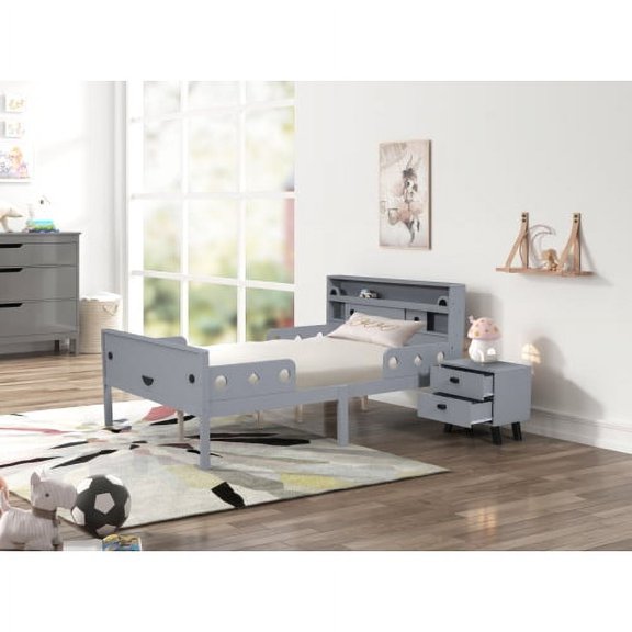 Full size Teddy bed and Small cabinet