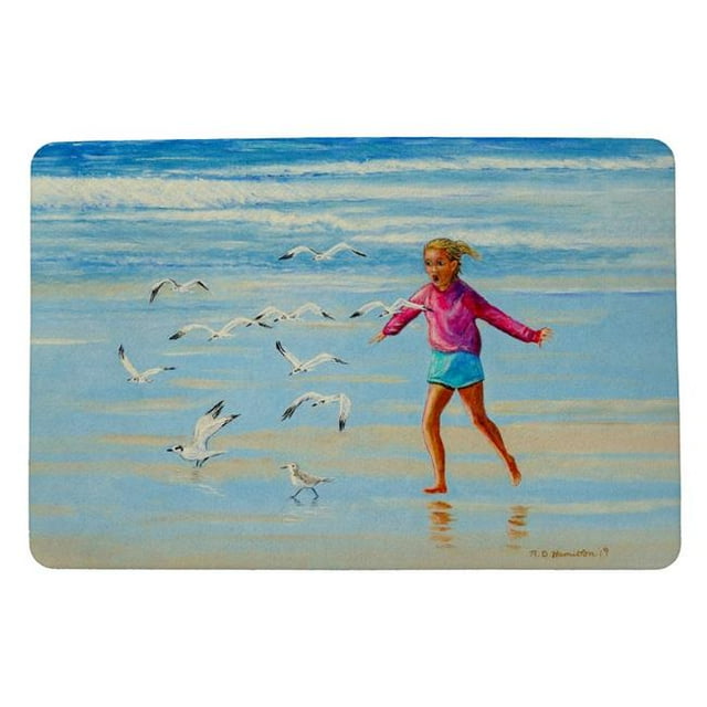 Betsy Drake DM1135 18 x 26 Po Pourchasse des Mouettes Tapis de Porte