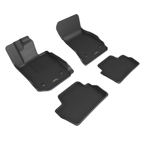 3D MAXpider Custom Fit Kagu Floor Mat (Black) Compatible with BMW 2 Series Coupe (G42) A/T Only 2022-2025 - Full Set