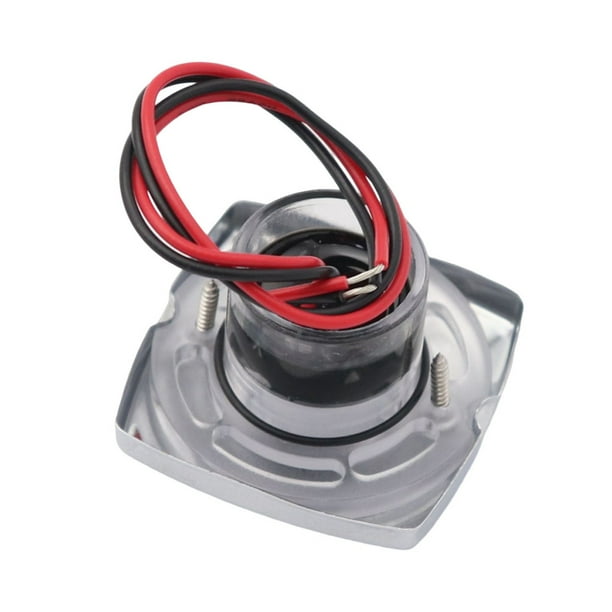 Sidaley Luz de escalera RV de acero inoxidable, portátil, desmontable, sellado, IP67, resistente al agua, anticorrosivo, mate, barcos, barco, escalera, Bombillas para automóviles Cuadrado Sidaley VI018182-02B