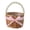 C, variant on Torch 1Pc Flower Girl Basket, 5.9x7.7 inch Wicker Basket with Handle, Pearl Handle Easter Basket, for Wedding and Home Decorations, B