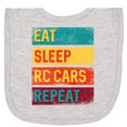 thumbnail image 2 of Inktastic Rc Racing Eat Sleep Rc Cars Repeat Newborn Bib, 2 of 3