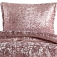 thumbnail image 2 of Juego de sábanas Benzara Jay Twin Pink Polyester Velvet, 2 of 5