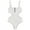 White - ribbedwhite, variant on Tavik Womens Victoria One Piece Tank Swimsuit, White, Medium