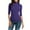 Purple, variant on cocolona Womens Solid Color Turtleneck Half Sleeve Shirts Fashion Casual Slim Fitted T-shirts Blouses Layer Tops