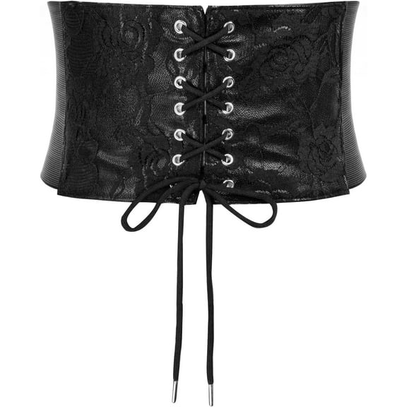 YooGuoGuo Women's Renaissance Belt Lace Overlay Front Waist Cinch Belts