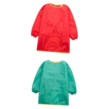 s Kids Children Apron Drawing Painting Waterproof Smock S