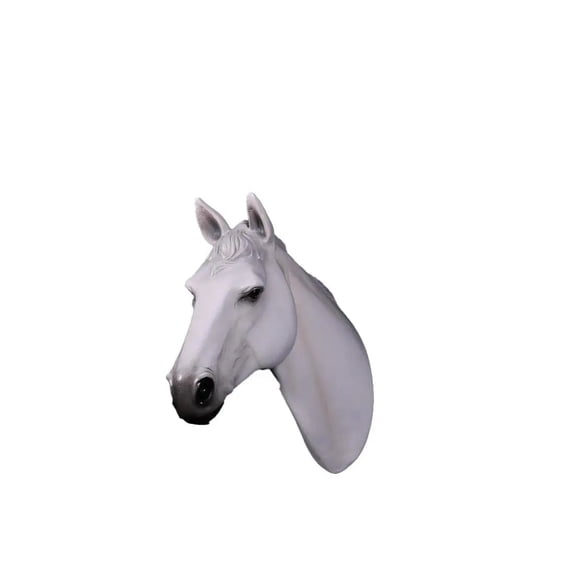 White Horse Head Life Size Statue