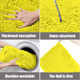 thumbnail image 5 of MK Gdledy Chenille Oval Bath Rug 20x32, Rubber Backing Quick Dry Washable Microfiber Mats，Yellow, 5 of 6