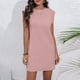 thumbnail image 2 of Vestido sin mangas de rayas jacquard de verano para mujer - Cintura imperio, corte holgado, largo hasta la rodilla, para vacaciones - Tallas S-XXL, 2 of 8