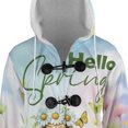 thumbnail image 4 of Dachshund Hello Spring Time Flower Floral Nature All Over Print 3D Hooded Duffle Toggle Coat Wiener Dog Lover Gifts Idea - 02031, 4 of 6