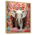 thumbnail image 2 of Designart "Vibrant Elephant Dreamscapes I" Animals Elephant Floater Framed Wall Decor, 2 of 5