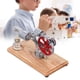 thumbnail image 1 of Kit De Modelo De Motor Stirling, Funcionamiento Más Suave Motor Stirling Juguete De Motor Bajo Nivel De Ruido Fácil De Operar Baja Contaminación Para Regalos Navideños, 1 of 7
