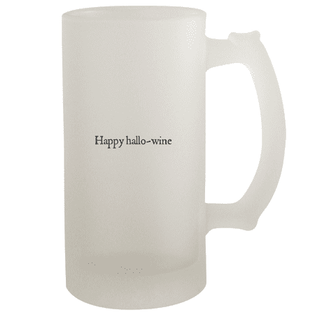 

Happy Hallo-Wine - 16oz Frosted Beer Stein Frosted