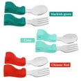 thumbnail image 3 of Stainless Steel Baby Fork and Spoon Set Baby Training Utensils Self Feeding Toddler Utensil Set, 3 of 8