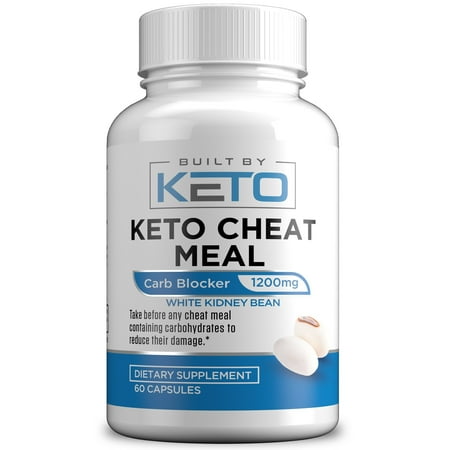 Carb Blocker - 1200mg White Kidney Bean Extract - Keto Cheat Meal - Best Carb, Starch, Fat Blocker for The Ketogenic Diet - Eat Carbs While on Keto - 60 Capsules - Built By (Best Vitamins For Kidneys)