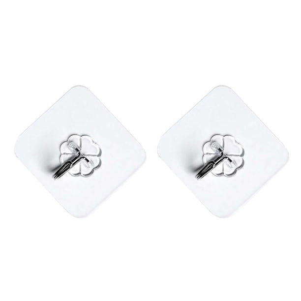 Billuyoard Ganchos de pared autoadhesivos, perchas para soporte de ropa, almacenamiento decorativo para sala de estar resistente, organizador para 5 sztuk 2piezas