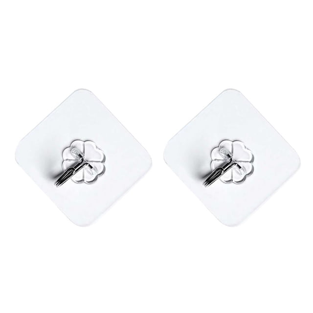 Ganchos de pared autoadhesivos Ounissouiy organizador de almacenamiento interior 2 piezas