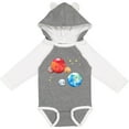 thumbnail image 3 of Inktastic Planetary Playdate Cute Earth, Mars, and Moons Boys or Girls Long Sleeve Baby Bodysuit, 3 of 5