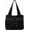 【black】, variant on CoCoMangos Women's Denim Tote Bag with Zipper Pockets, Large Crossbody Purse, Casual Shoulder Bag for Everyday Use, Canvas Hobo Bags