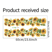 Neutral Sunflower Mural Home Wall Decal & Sticker