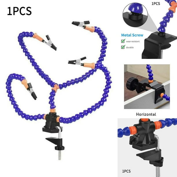 RANMEI Soldering Flexible Arm Fixture With Alligator Clip 4 Hand Soft