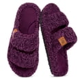thumbnail image 1 of Pantuflas EverFoams para mujer, peluche, punta abierta, espuma viscoelástica, 1 of 7
