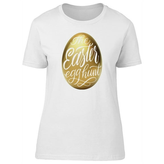 Easter Egg Hunt On A Golden Egg T-Shirt Women -Image by Shutterstock, Female Small