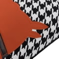 thumbnail image 4 of JWH Houndstooth Faux Leather Applique Horse  Pillow Covers 18x18inch Orange Equestrian Decorative Cushion Cover for Sofa and Bed Decor, 4 of 8