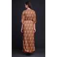 thumbnail image 4 of Bimba Robe Longue en Rayonne à Facettes Triangle Géométrique pour Femmes Boho Plage Cocktail Fête Maxi Fendue-TG, 4 of 6