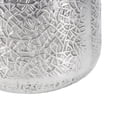 thumbnail image 5 of DecMode 12", 16", 20"H Silver Aluminum Metal Planter with Hammered Design (3 Count), 5 of 14