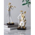 thumbnail image 2 of Amoy-Art Musician Figurine Musical Sculpture Statue Music Decor Modern Piano Int, 2 of 5