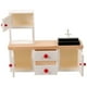 thumbnail image 5 of Fregadero de cocina para casa de muñecas, gabinete en miniatura con fregadero, gabinete para casa de muñecas, Mini muebles para cocina y baño 1:12, 5 of 5