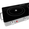 2Burner 6 in. Black Infrared Electric Countertop Grill/Hot Plates