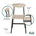 thumbnail image 4 of Comedor De 4 Sillas Kingshouse Metal Elegante, 4 of 5