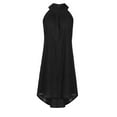 thumbnail image 6 of Aofany Savings Clearance Summer Dresses For Women 2024 Boho Dress Sundresses Beach Dresses Halter Dresses For Women Casual Summer Holiday Irregular Sleeveless Party Dress, 6 of 8