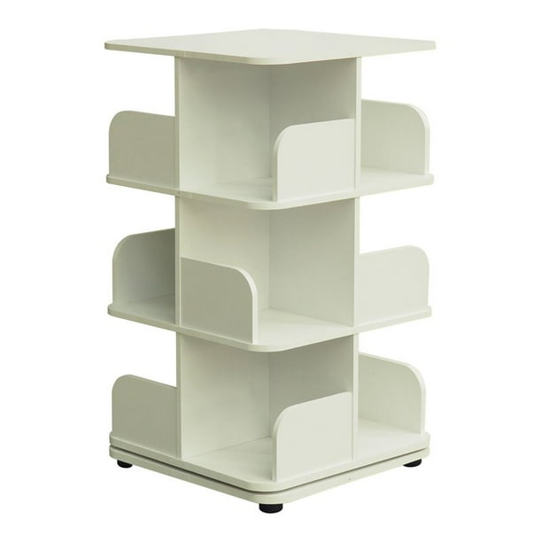 Pilaster Designs Hartwick 3tier Revolving Bookcase with 12 Shelves in