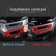 thumbnail image 4 of TINKI Center Console Air Conditioning Mode Button Frame Trim for Honda Pilot 2016-2022/ Honda Ridgeline 2017-2023/ Honda Passport 2019-2023 Interior Accessories ABS Material, 4 of 14